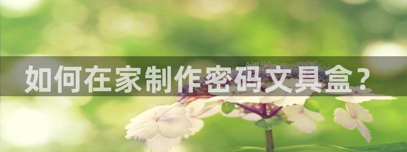 天顺娱乐主管方：如何在家制作密码文具盒？