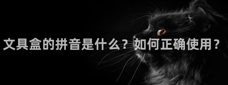 天顺娱乐丶金手指科捷1：文具盒的拼音是什