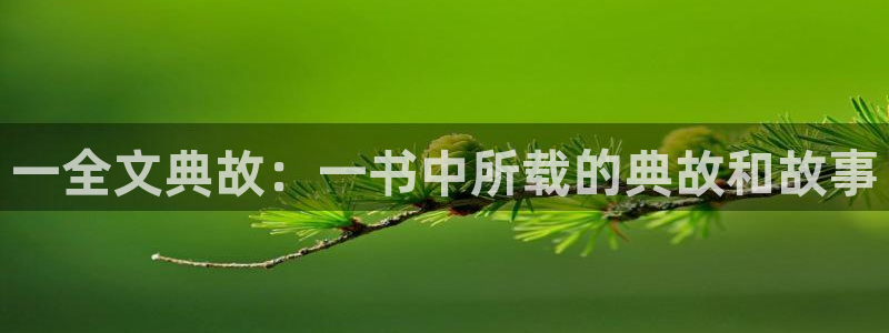 天顺娱乐露汤70648：一全文典故：一书