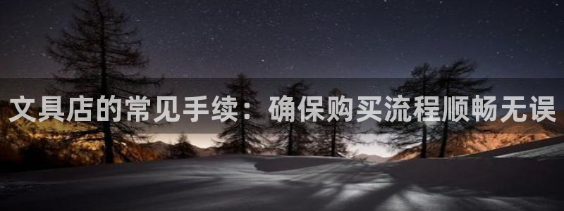 天顺娱乐低943994：文具店的常见手续